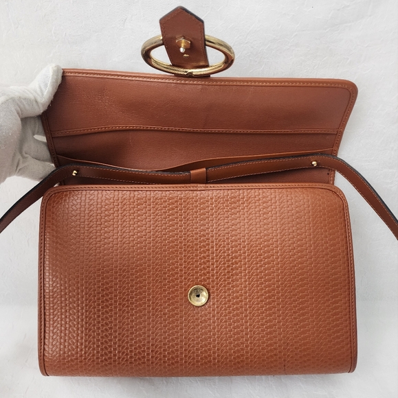 Auth Christian Dior Vintage Brown Crossbody/Cluth Bag - Picture 10 of 15